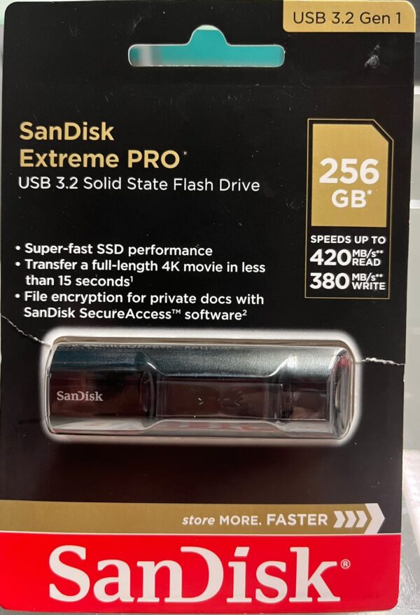 SanDisk Extreme PRO 256 GB USB 3.2 Gen 1