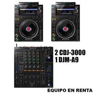 Cabina 2 CDJ-3000 y 1 DJM-A9 ''Renta x 24 hrs.''