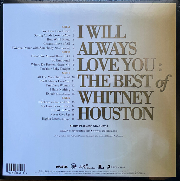Whitney Houston - I Will Always Love You The Best Of (2xLP) (2021) - Imagen 2