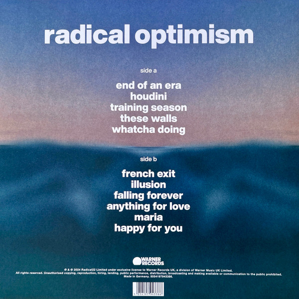 Dua Lipa - Radical Optimism (CuracaoBlueVinyl) (2024) - Imagen 2
