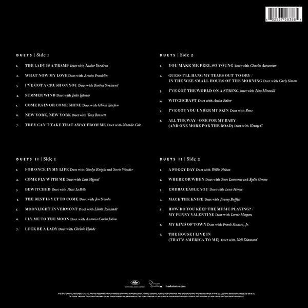 Frank Sinatra - Duets 20th Anniversary (2xLP) (2013) - Imagen 2