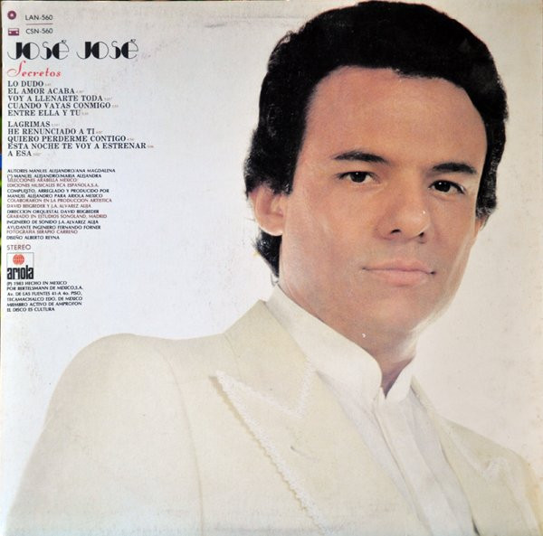José José – Secretos (1983) - Imagen 2