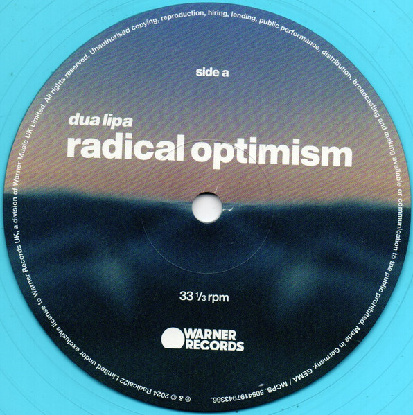 Dua Lipa - Radical Optimism (CuracaoBlueVinyl) (2024) - Imagen 3