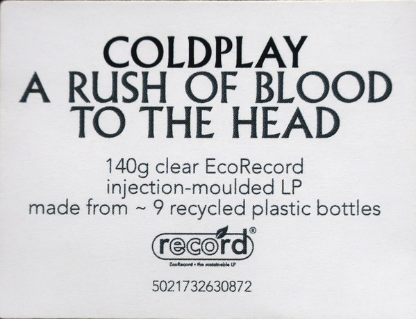 Coldplay - A Rush Of Blood To The Head. LP CLEAR (2025) - Imagen 3