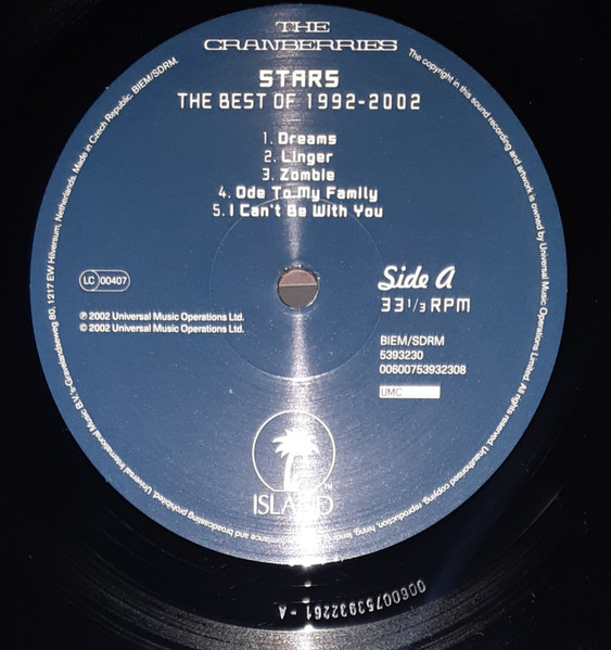 The Cranberries - Stars: The Best Of (2xLP) (2022) - Imagen 3