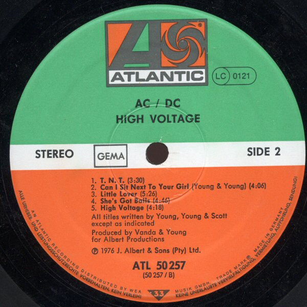 AC/DC - High Voltage (1976) - Imagen 4