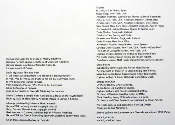 Bjork - Vespertine (2xlp) (2001) - Imagen 3