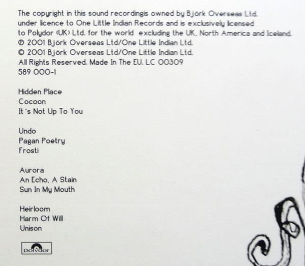 Bjork - Vespertine (2xlp) (2001) - Imagen 4