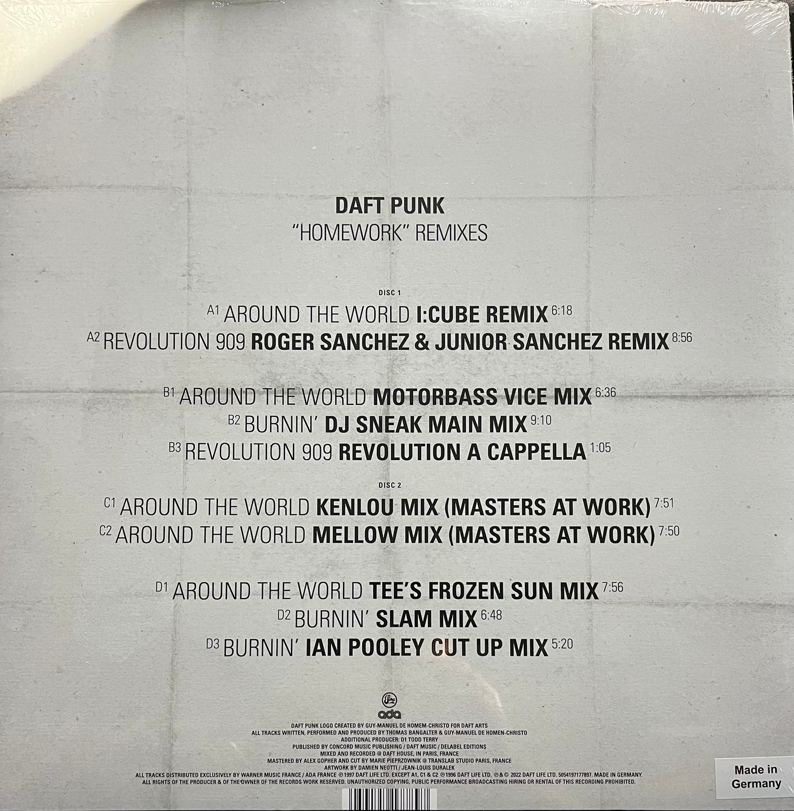 Daft Punk - Homework Remixes (2xLP) (2022) - Imagen 2