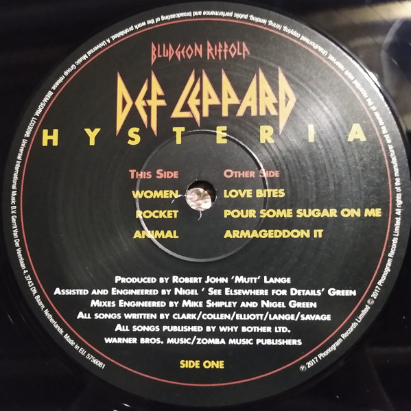 Def Leppard - Hysteria (1987) - Imagen 3