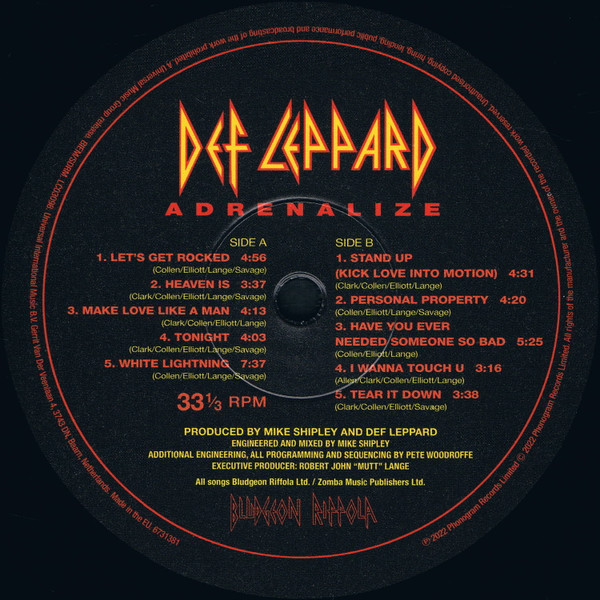 Def Leppard - Adrenalize (1992) - Imagen 4