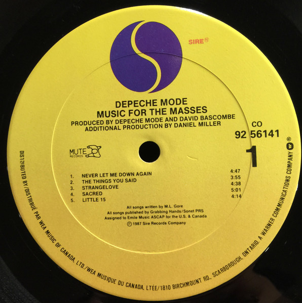 Depeche Mode - Music for the Masses (1987) - Imagen 3