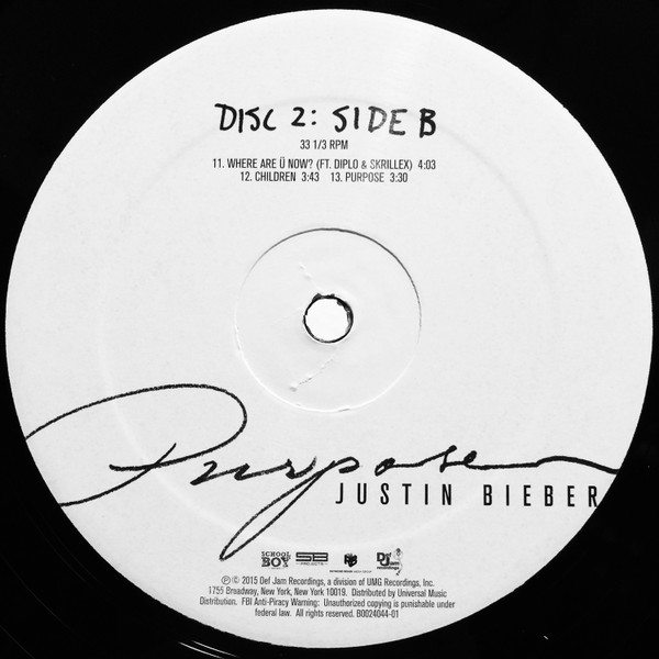 Justin Bieber – Purpose (2xLP) (2015) - Imagen 6
