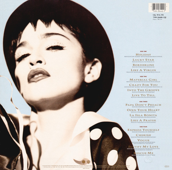 Madonna - The Immaculate Collection (2xLP) (1990) - Imagen 2