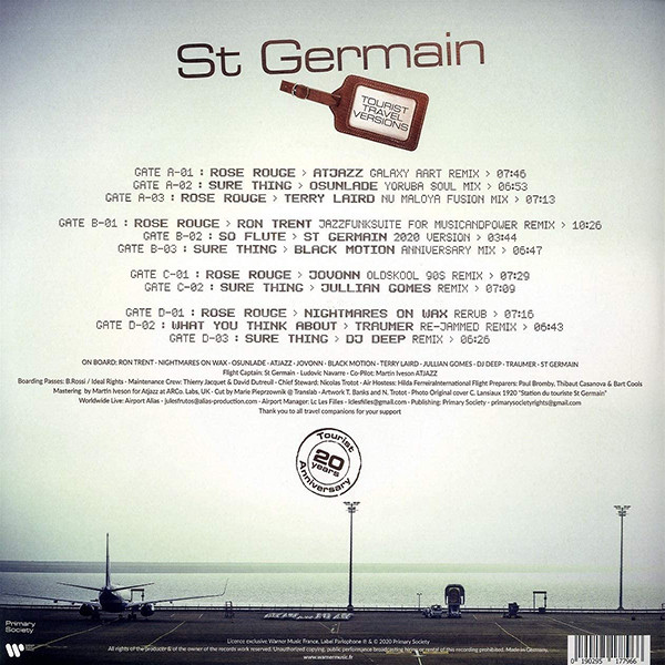 HO ST Germain - Tourist 20th Anniversary (2xLP) (2021) - Imagen 2