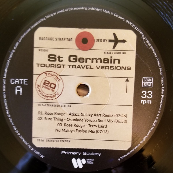 HO ST Germain - Tourist 20th Anniversary (2xLP) (2021) - Imagen 5