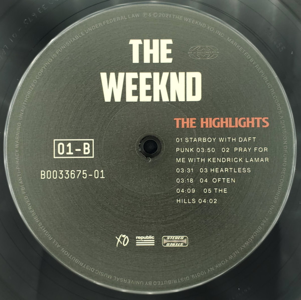 The Weeknd – The Highlights (2xLP) (2021) - Imagen 4