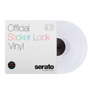 Serato Control Vinyl 12 Pulgadas Par Clear Sticker Lock