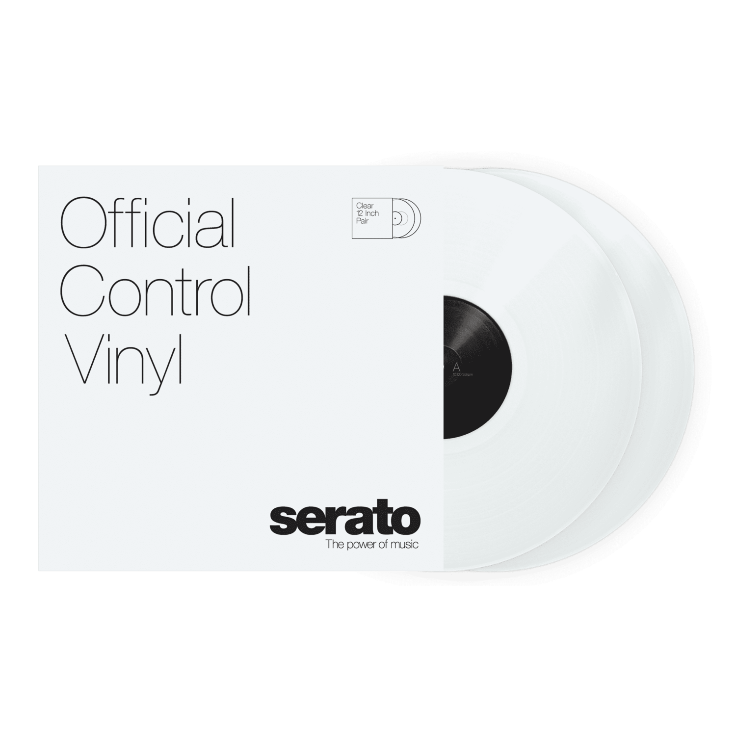 Serato Control Vinyl 12 Pulgadas Par Clear