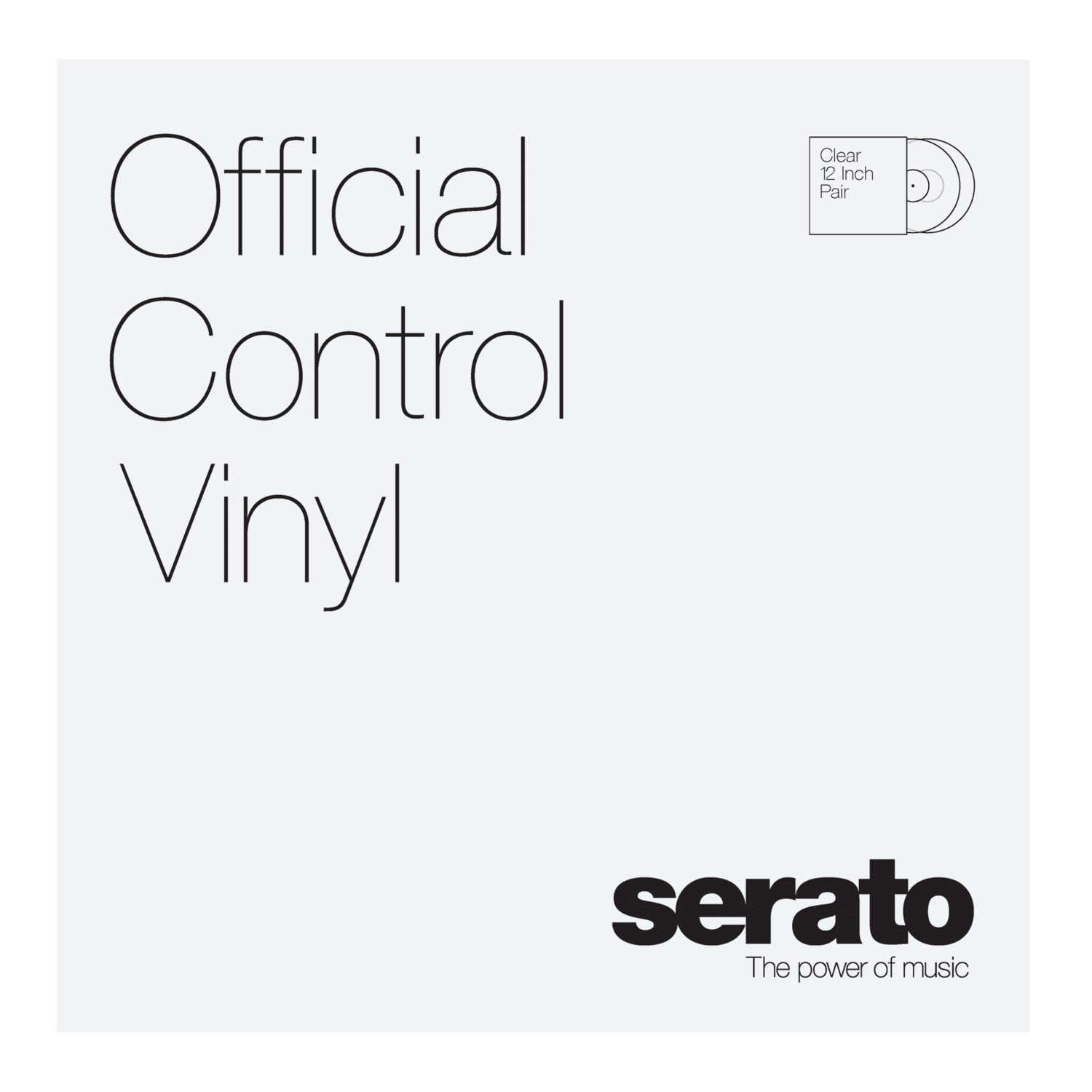 Serato Control Vinyl 12 Pulgadas Par Clear - Imagen 2