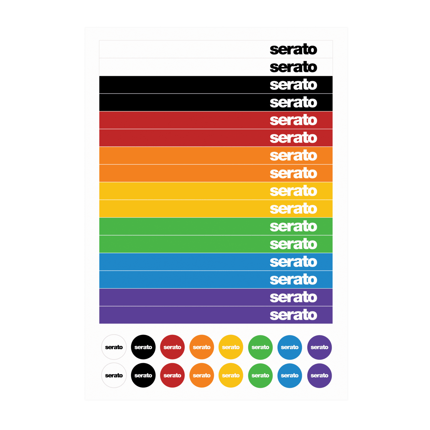 Serato Control Vinyl 12 Pulgadas Par Clear Sticker Lock - Imagen 3